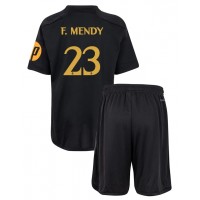 Stroje piłkarskie Real Madrid Ferland Mendy #23 Koszulka Trzeciej dla dzieci 2023-24 Krótki Rękaw (+ szorty)